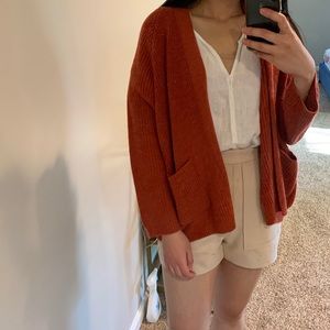 Burnt orange cardigan
